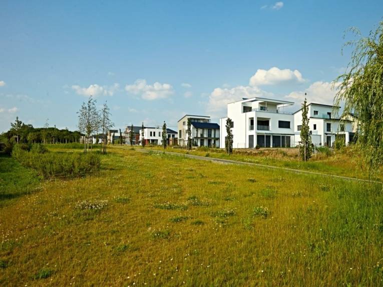 Seitenansicht des zero:e parks