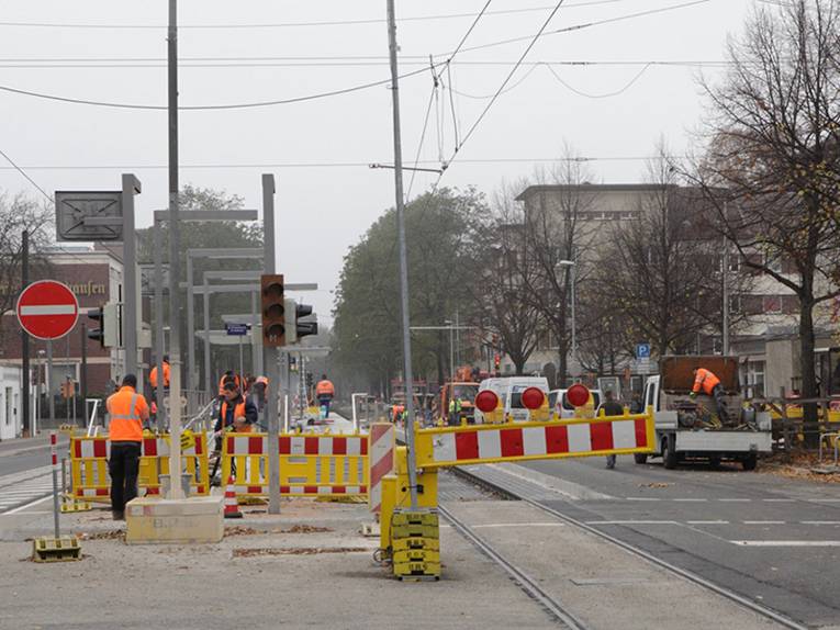 Baustellenabsperrung