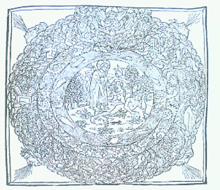 Niederdeutsche Bibel. Mit Glossen nach den Postillen des Nicolaus de Lyra. Lübeck: Steffen Arndes, 19. November 1494. (StB Hannover, Inc.80)