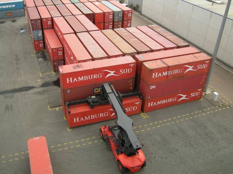 Containerlager im Nordhafen