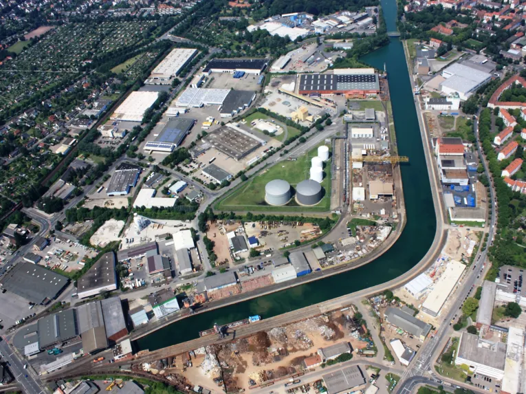 Luftbild Lindener Hafen
