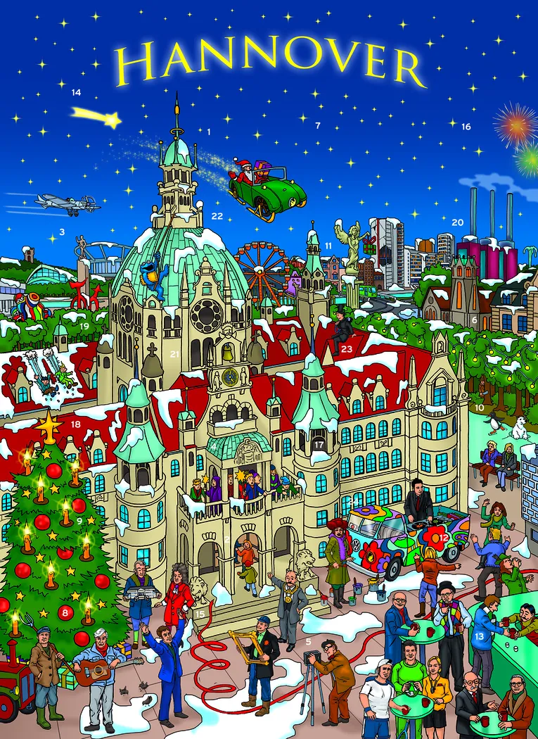Das weihnachtliche Hannover.