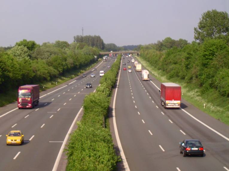 Blick auf eine Autobahn