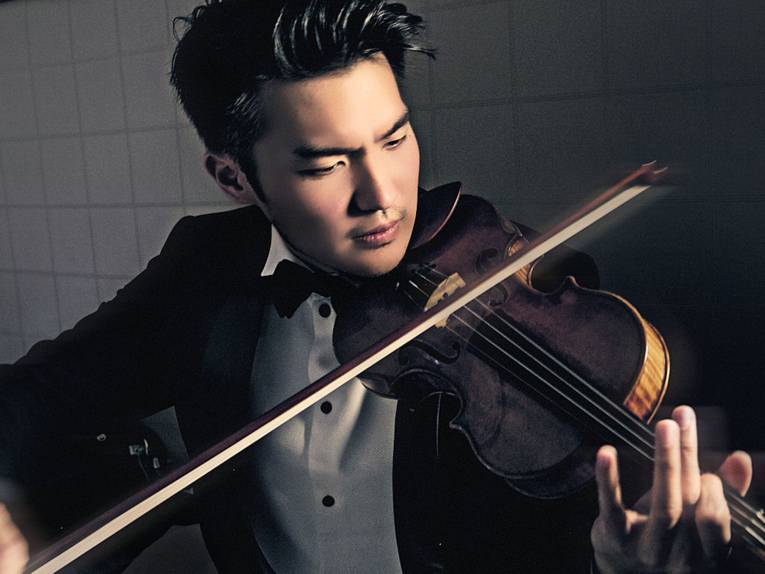 Ein Mann mit Violine