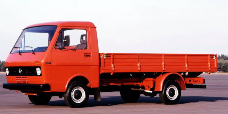 Kleiner LKW mit offener ladefläche