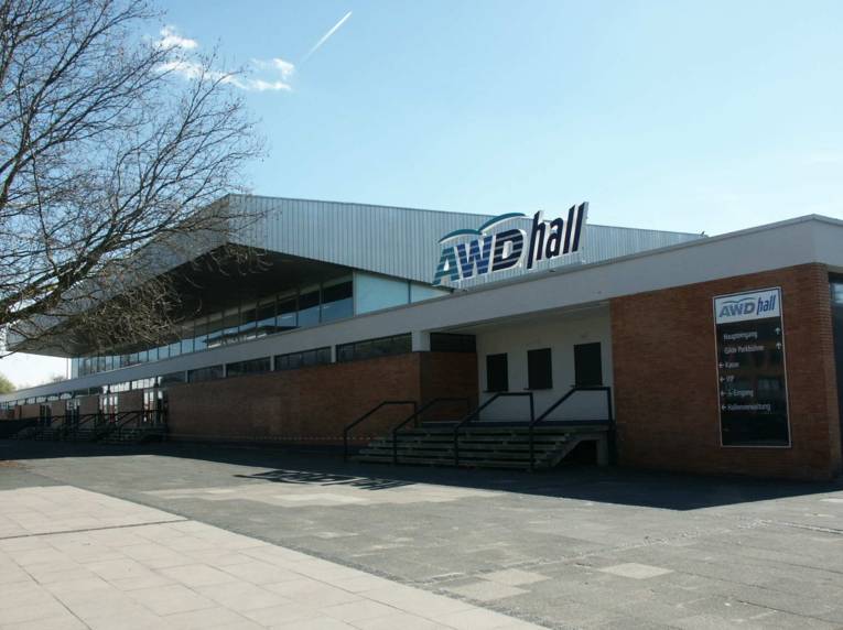 Die AWD-Hall von außen.