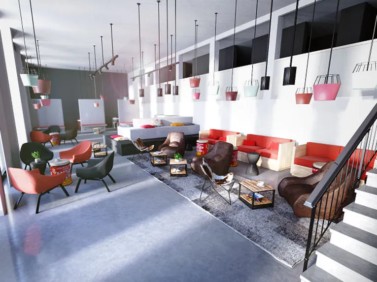 Eine Lounge.