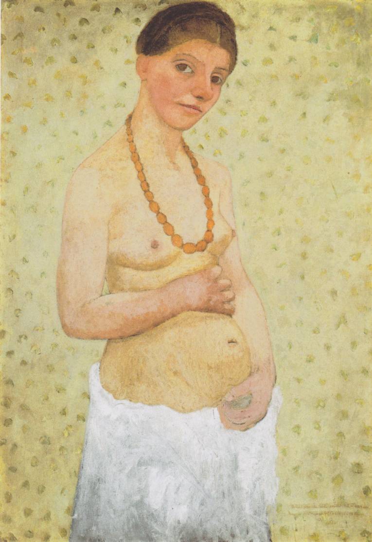 Gemälde, Frau mit nacktem Oberkörper