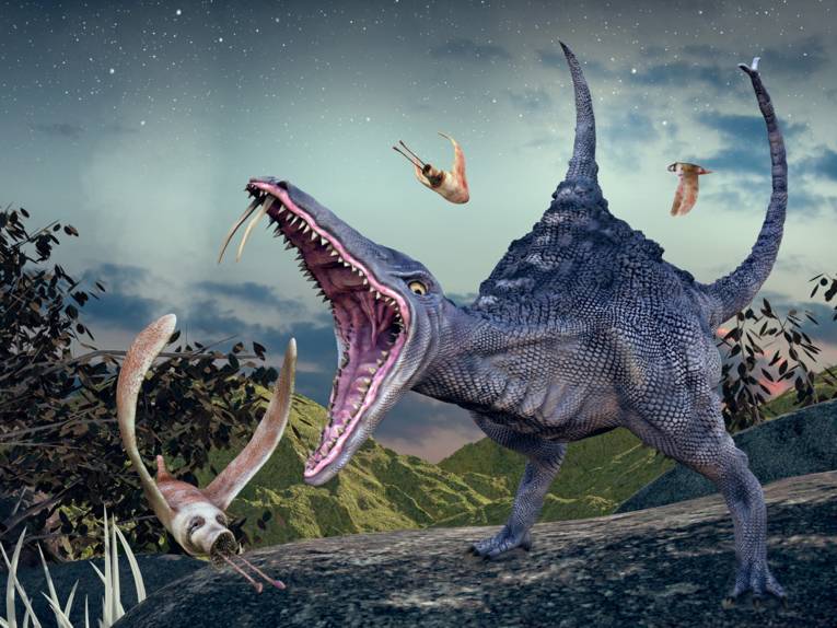 Zeichnung mit Fantasietieren