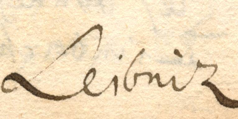 Leibniz-Schriftzug