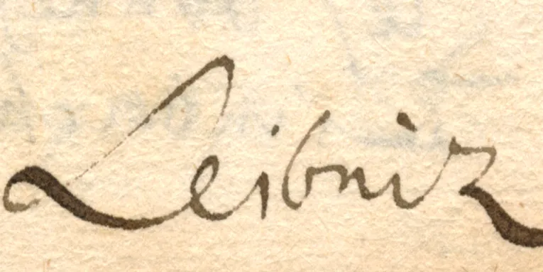 Leibniz-Schriftzug