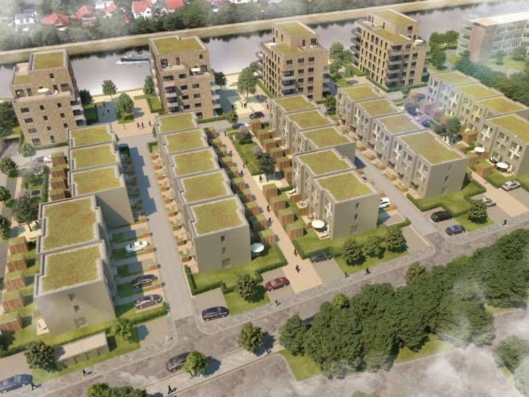 Grafik einer Siedlung