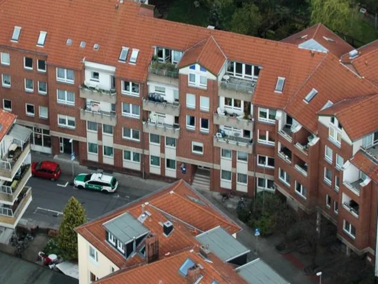 Luftansicht eines Gebäudes