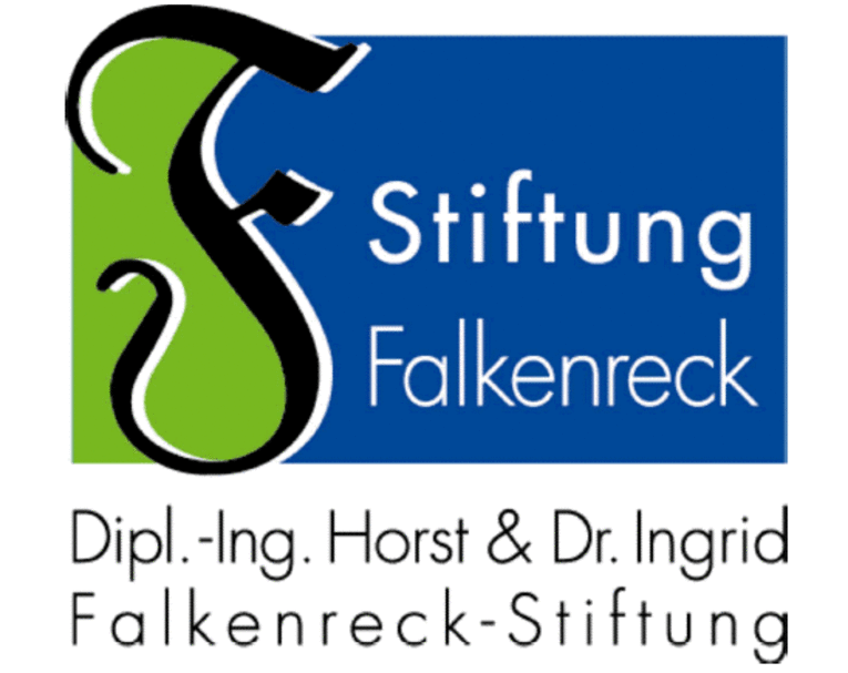 Logo mit der Schrift Dipl.-Ing. Horst und Dr. Ingrid Falkenreck-Stiftung