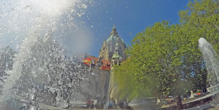 Brunnen mit Fontänen