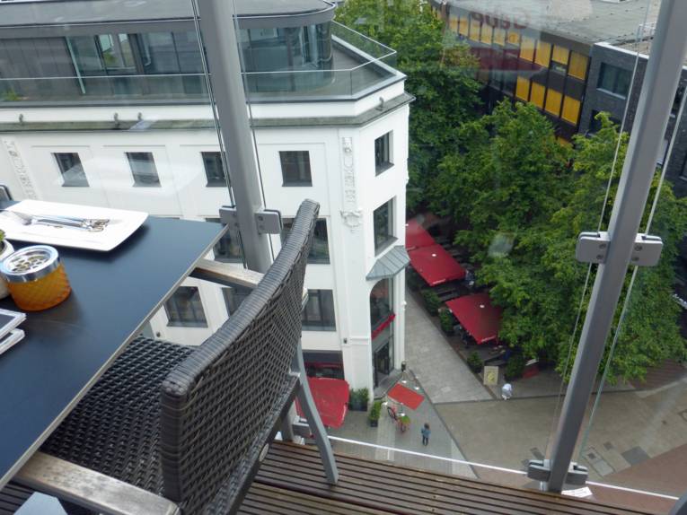 Die Fußgängerzone aus Vogelperspektive