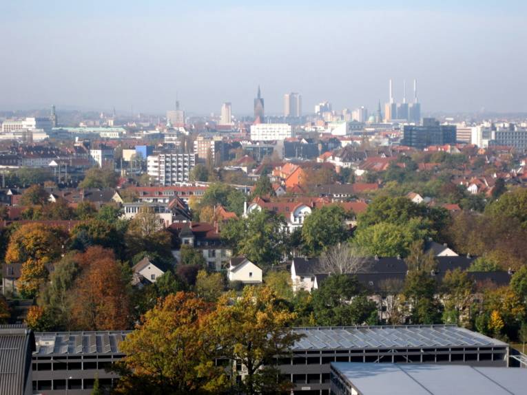 Eine Landschaft aus Vogelperspektive