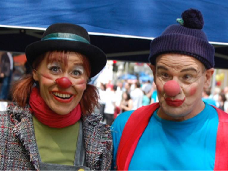 Ein Clown zum lachen.