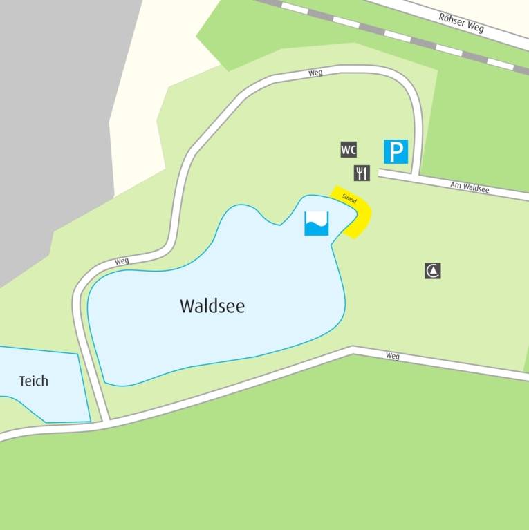 Anfahrtskizze Waldsee im Hainwald