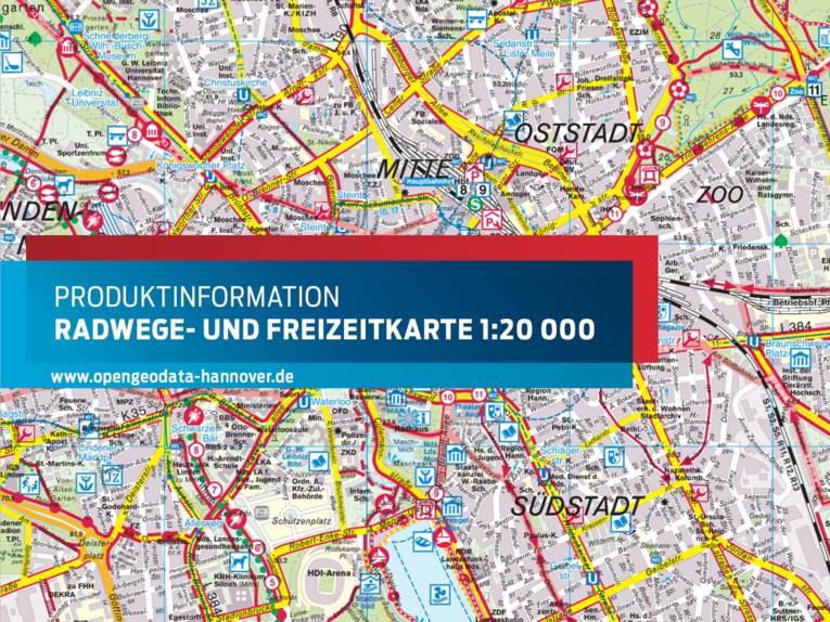 Produktinfo Freizeitkarte Radwege