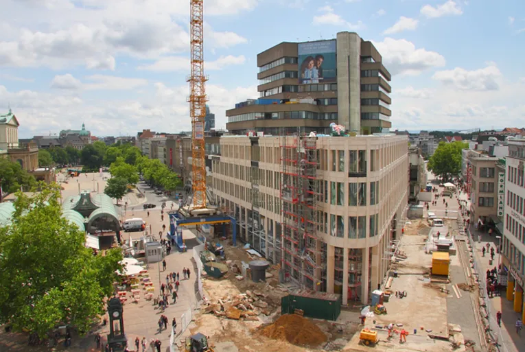 Überblick über die Kröpcke Baustelle Ende Juni 2011 