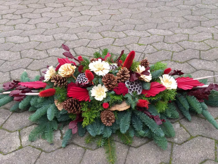 Ein Trauerkranz. 