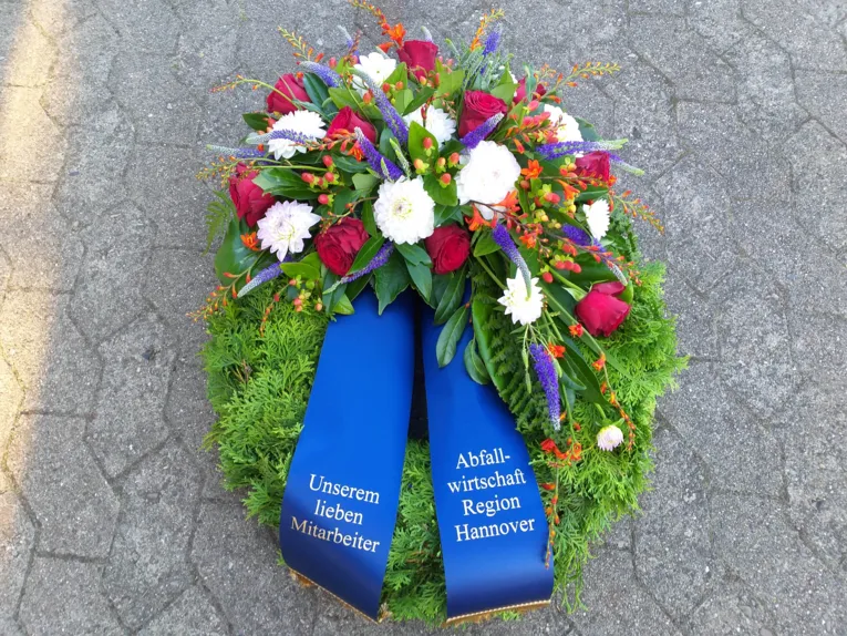Ein Trauerkranz. 