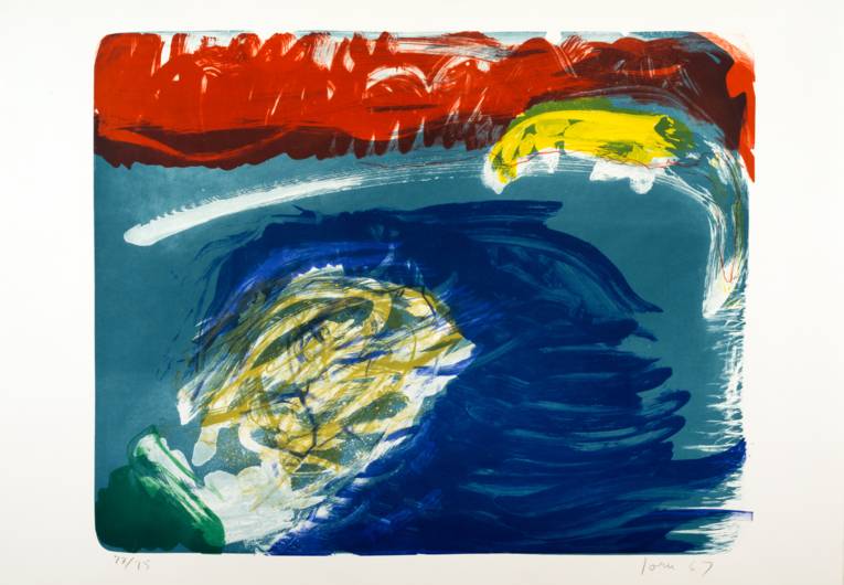 Asger Jorn (1914 – 1973), o.T. (WVZ 307), Lithographie in 6 Farben, 55,3 x 70,1 cm © VG Bild-Kunst, Bonn 2014