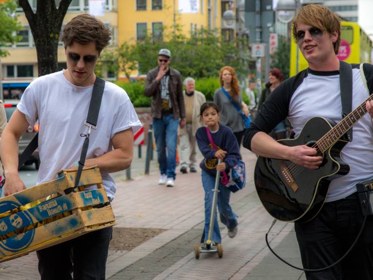Musikalisch unterwegs auf der Fête. 