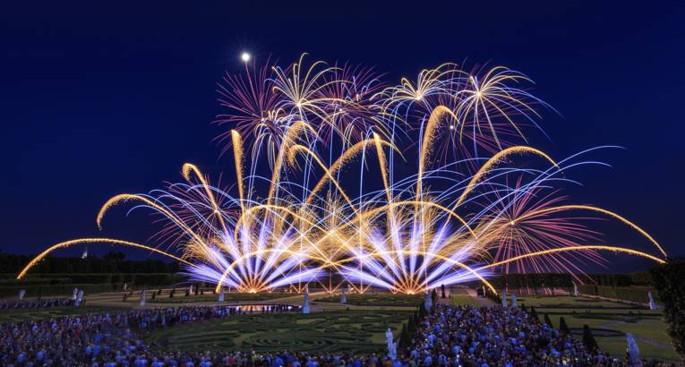 Ein Bild vom internationalen Feuerwerkswettbewerb.