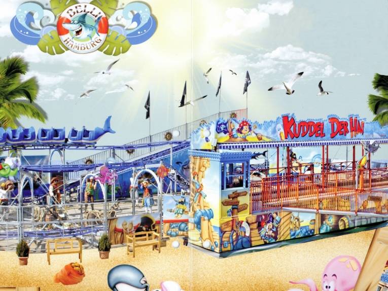 Kinderachterbahn Kuddel der Hai