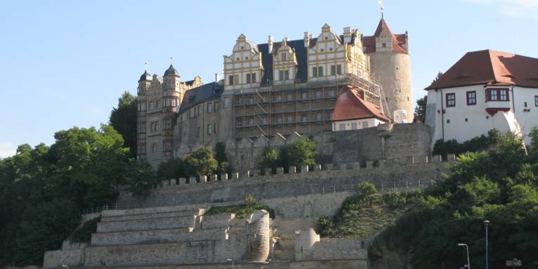 Außenansicht von Schloss Bernburg