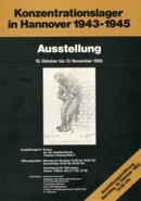 Plakat der Ausstellung "Konzentrationslager in Hannover 1943-1945" vom 15.10. bis 18.11.1983 im Kubus
