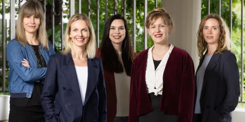 Stabsstelle Kulturmanagement: v.l.n.r.: Stine Nehrmann, Melanie Botzki, Hedwig Day, Janine Ahmann, Hannah Jacob