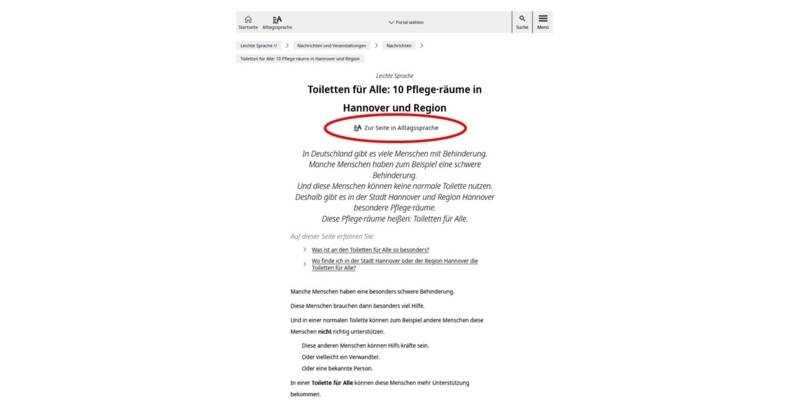 Artikelschalter f&uuml;r die Alltagssprache