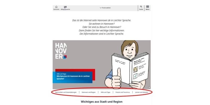Themenwelten im Leichte-Sprache-Portal