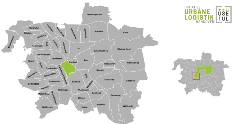 &Uuml;bersicht der Strukturdaten des Stadtteils Hannover-Mitte