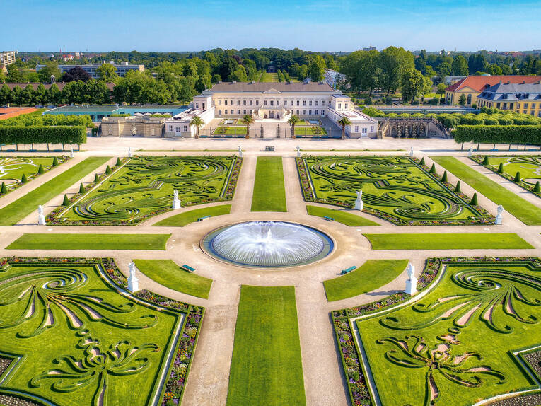 Grosser Garten Luftaufnahme Herrenhausen Teaser