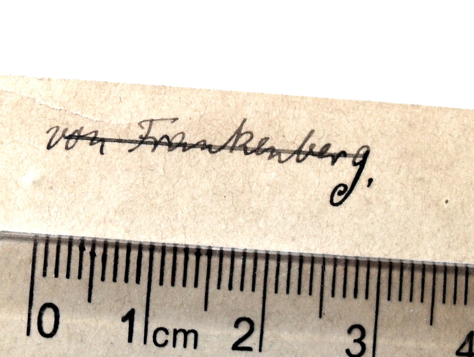 Autogramm Gerhard von Frankenberg